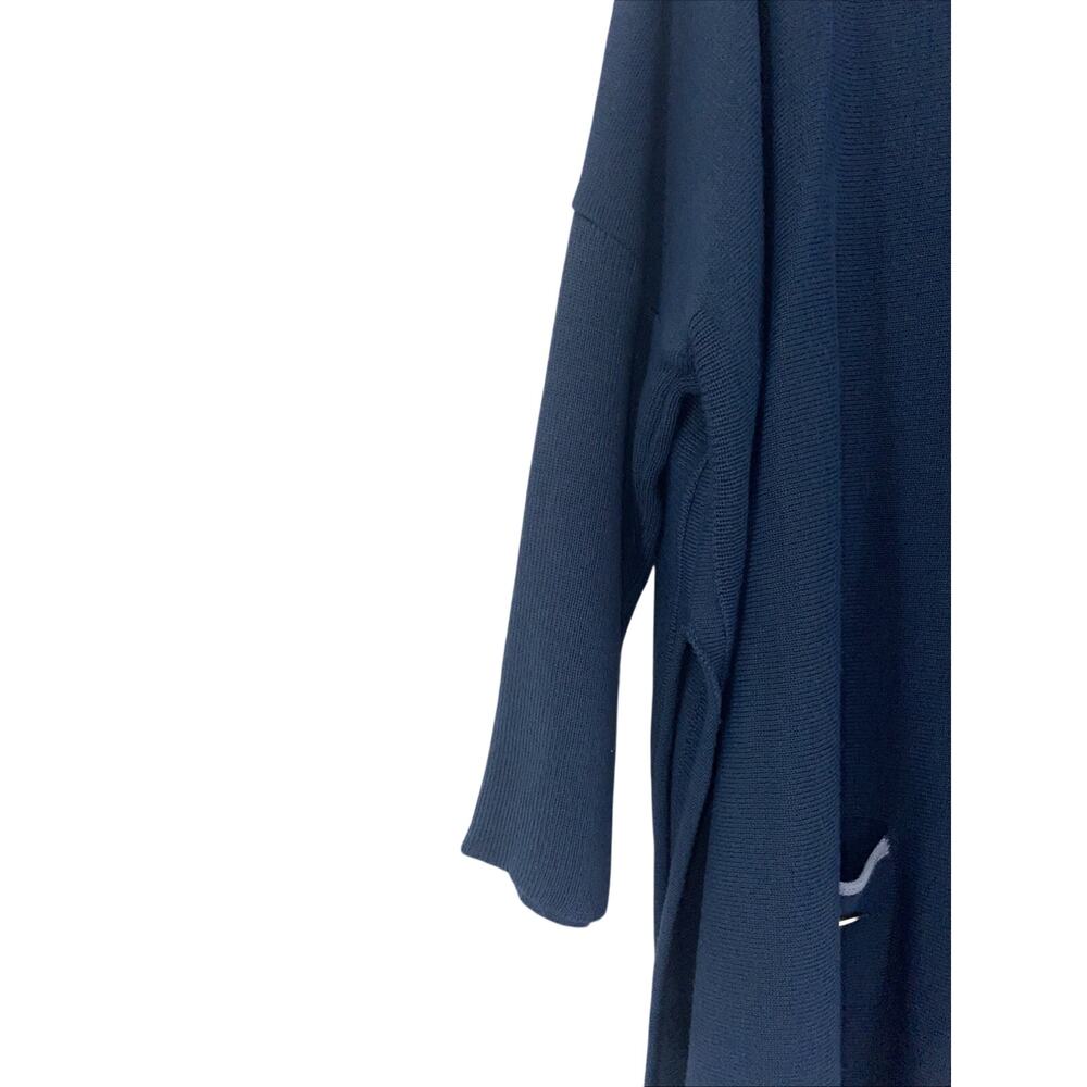 Mersea Blue Catalina Sweater One Size Oversized Pockets Poncho Lightweight - Picture 5 of 8